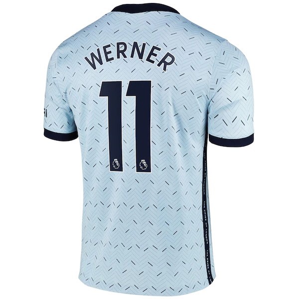 Maillot Football Chelsea NO.11 Werner Exterieur 2020-21 Bleu